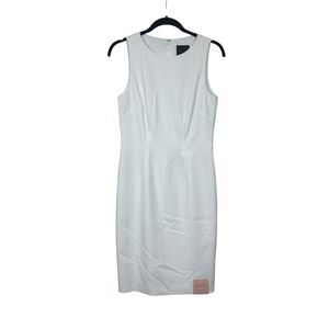 Alex Marie NWT white sleeveless pencil straight dress sz 4 Bridal Bachelorette